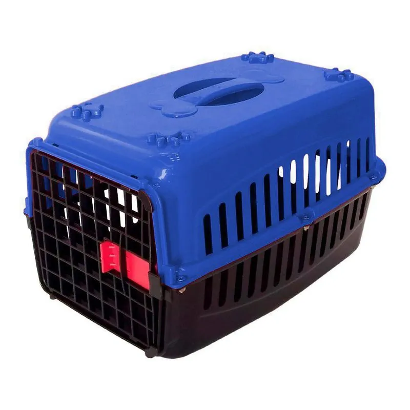 Caixa De Transporte Nº 3 Azul Rb Pet