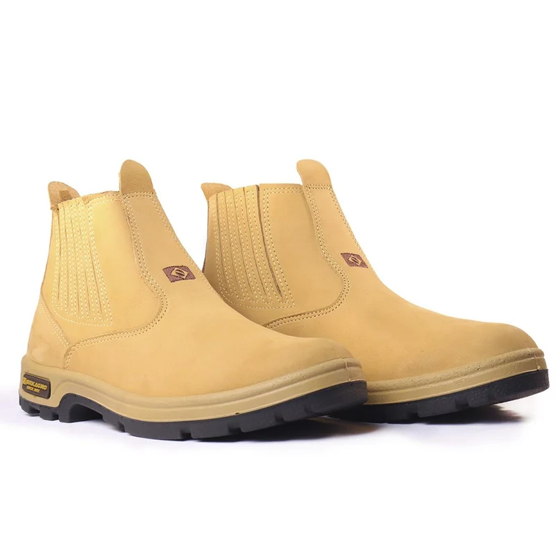 Botina de Couro Legítimo Brk Agro - Caramelo 37