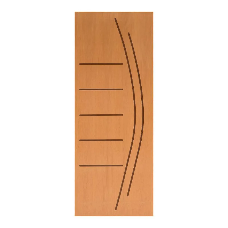 Folha de Porta Madeira Sarrafeada Curupixa Natural 210x82x3,5cm VR-120