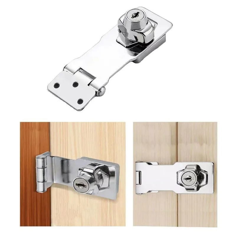 Tranca Para Porta Fechadura Do Armário Trava Chave Casa Pro