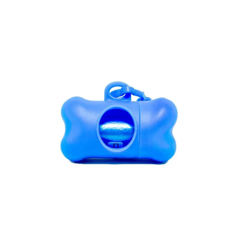 Porta Saquinho Higiênico de Plástico para Cães e Gatos - Vermelho, Azul e Preto - Tamanho 8cm x 4cm