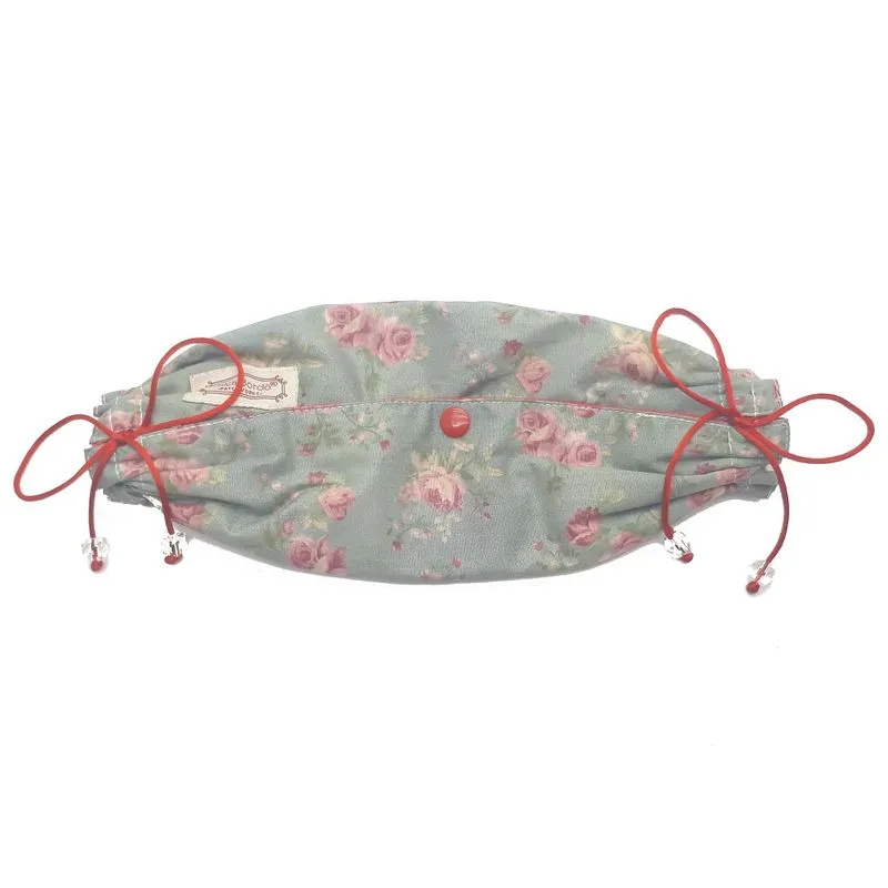 Porta Escova De Dentes Floral Chica Bordô