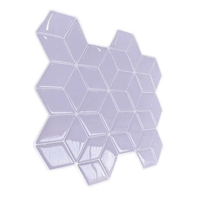 Pastilha Adesiva Resinada Cubo Violeta 1m²