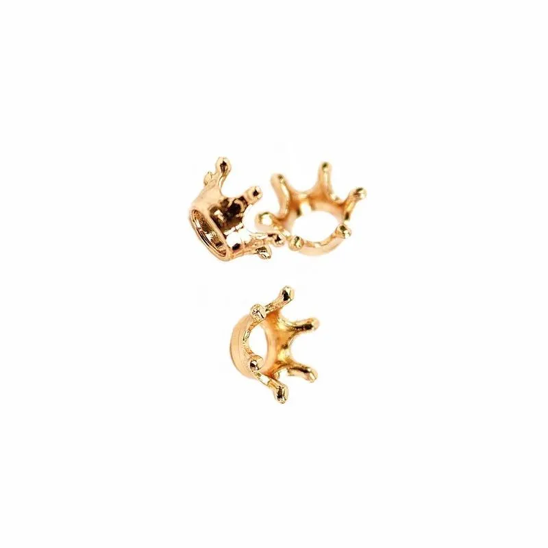 Mini Coroa Em Metal Dourada 1,4 Cm 20 Unidades