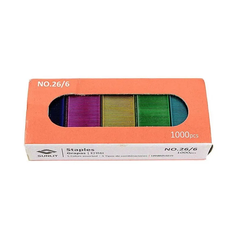 2 Mil Grampos Coloridos Encadernação Scrapbook Artesanato