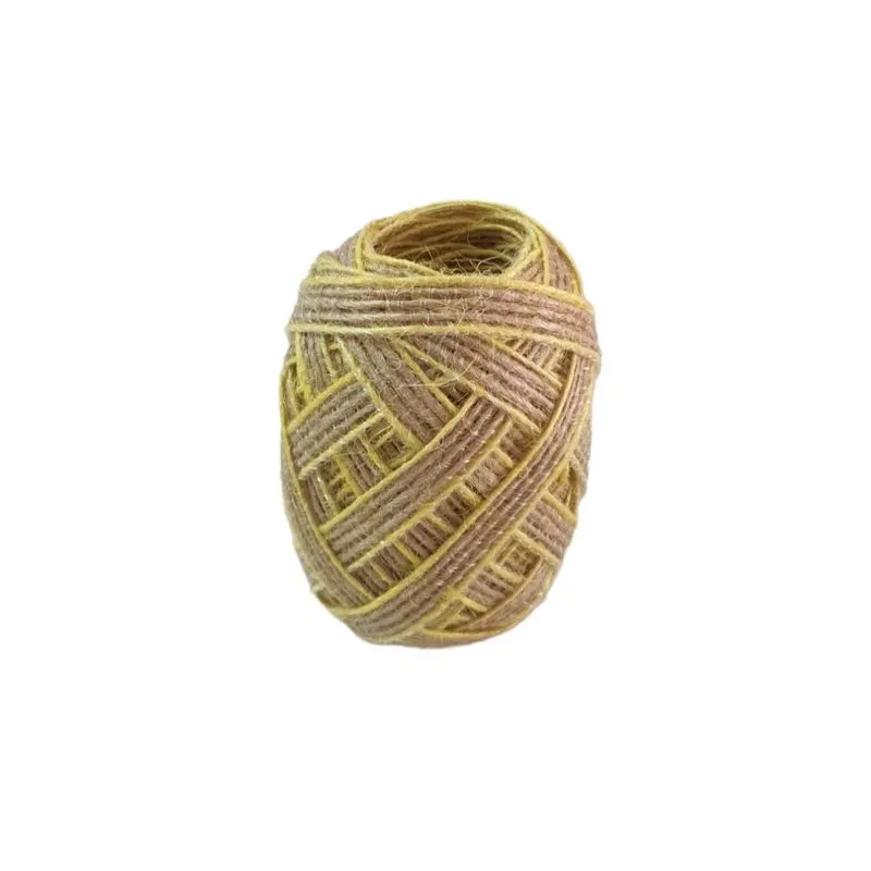 Fita Decorativa Com Juta Amarelo 5 Metros