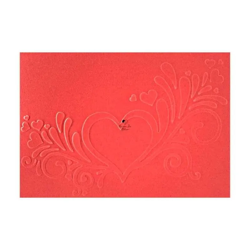 3 X Placas De Textura Relevo Love Coração Artes Scrapbook