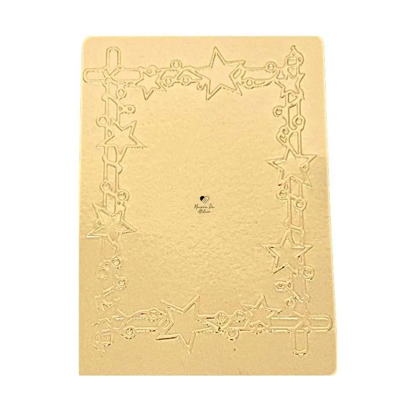 3 X Placas De Textura Relevo Estrelas Artesanato Scrapbook