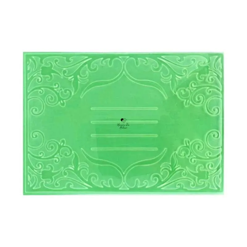 3 X Placas De Textura Relevo Convite Flores Artes Scrapbook