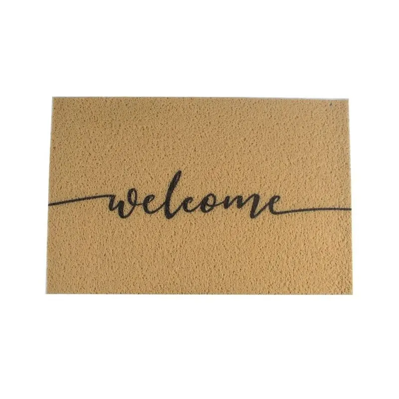 Capacho Welcome 60x40cm Bege - Euro Mats