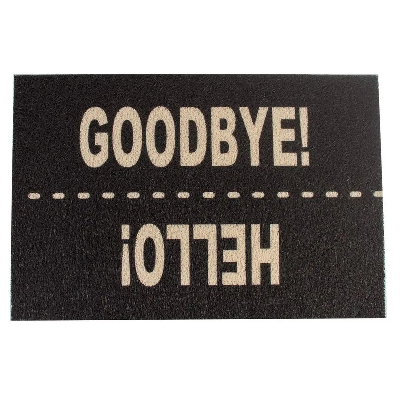 Capacho Estampado Euro Mats Hello Goodbye Vinil 5mm
