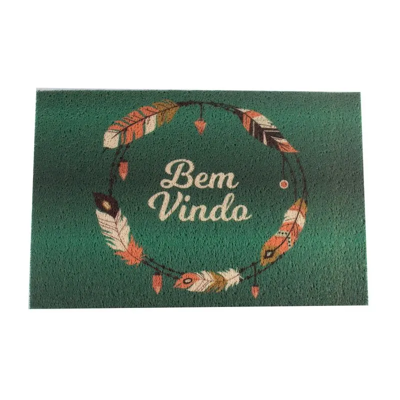 Capacho Estampado Euro Mats Bem Vindo Vinil 5mm