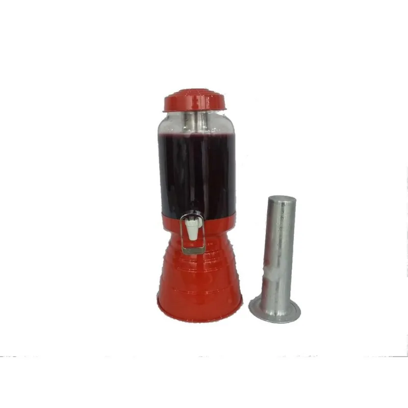 Torre De Chopp Vermelha Cervejeira Com 2 Refil Lacrado Gel