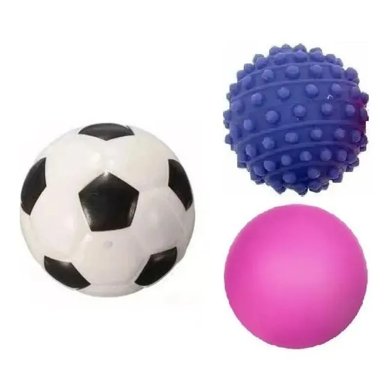 Furlan Kit 03 Bolinhas De Mão Para Fisioterapia Cravo Lisa E