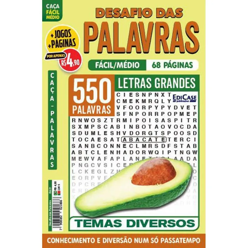 Revista Desafio Palavras 21 Fácil/médio Diversos