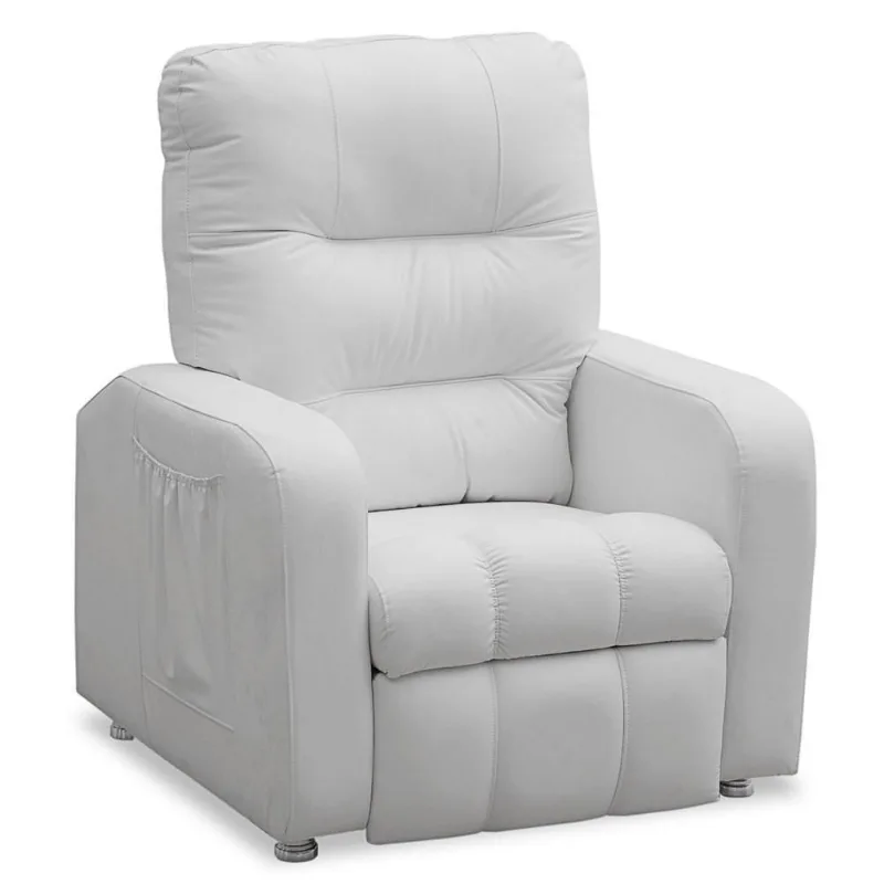Poltrona Do Papai Reclinável Turim Corino Branco - Speciale