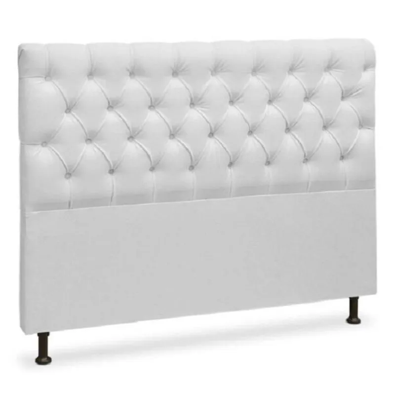 Cabeceira Casal 140 Cristal Branco - Js Moveis
