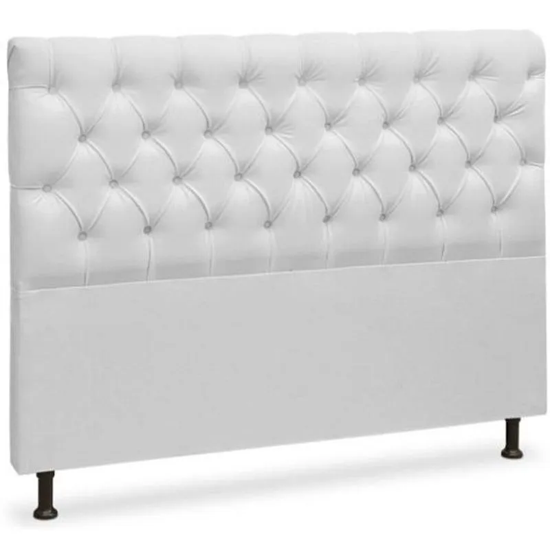 Cabeceira Queen 160 Cristal Branco - Js Moveis