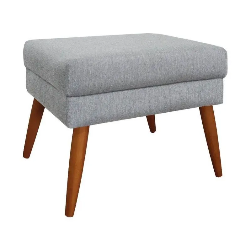 Puff Decorativo Itália Material Linho Speciale Home Grafite