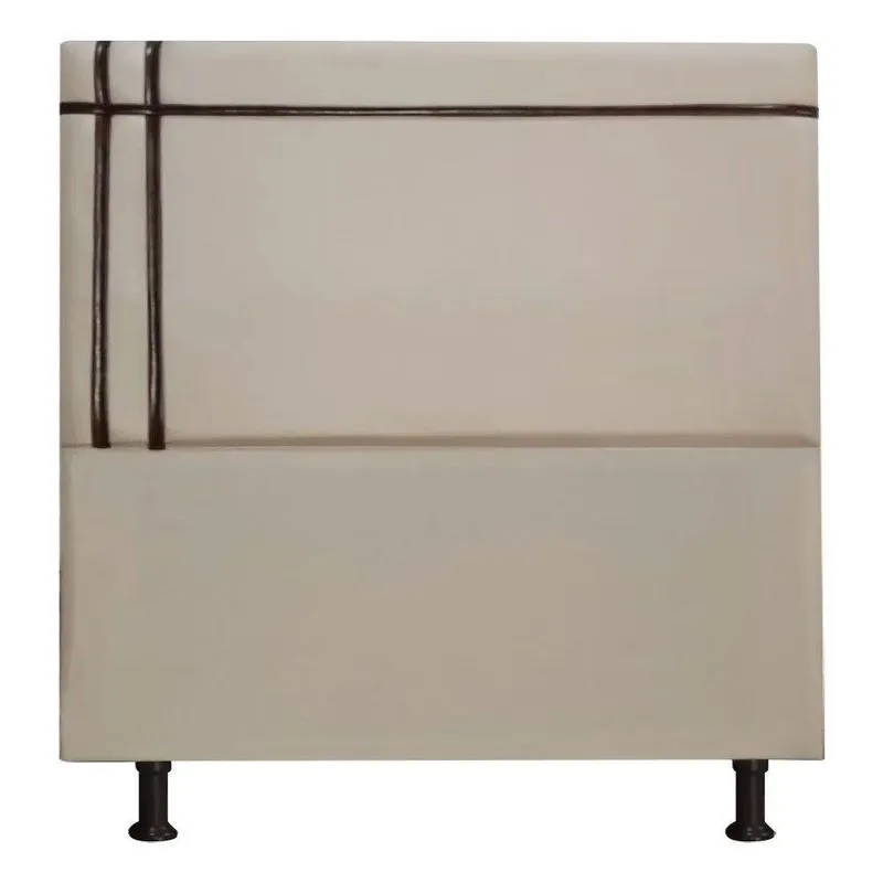 Cabeceira Royal 90cm Linho Fita Marrom Shop Das Cabeceiras Capuccino