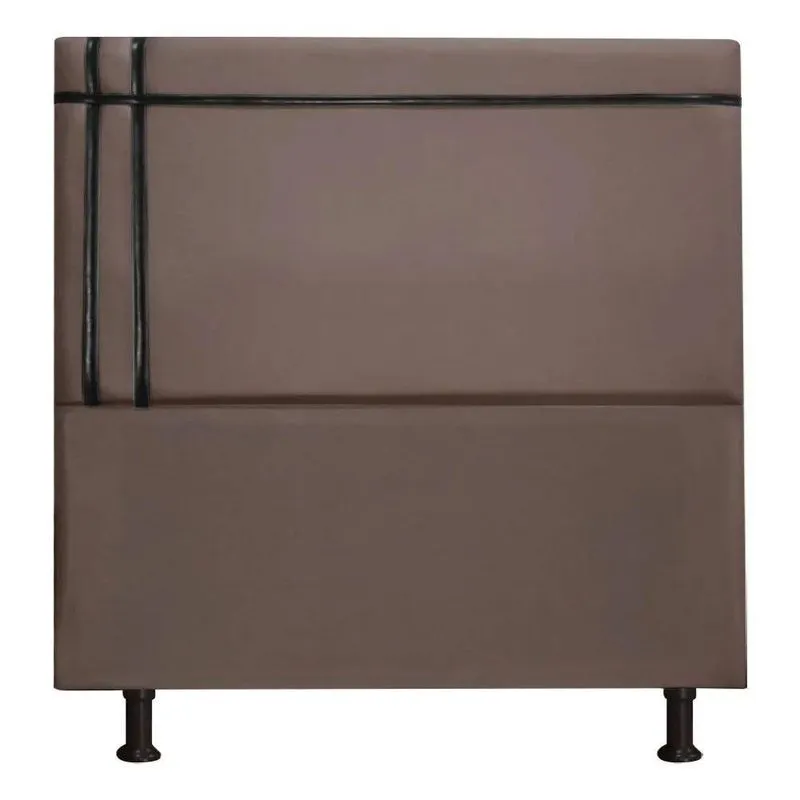 Cabeceira Estofada Royal 160cm Suede Fita Shop Das Cabeceira Café