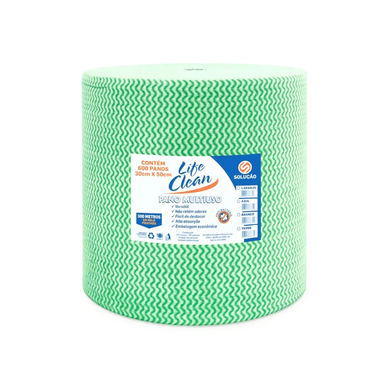 Pano Bobina Verde 28x300m Life Clean