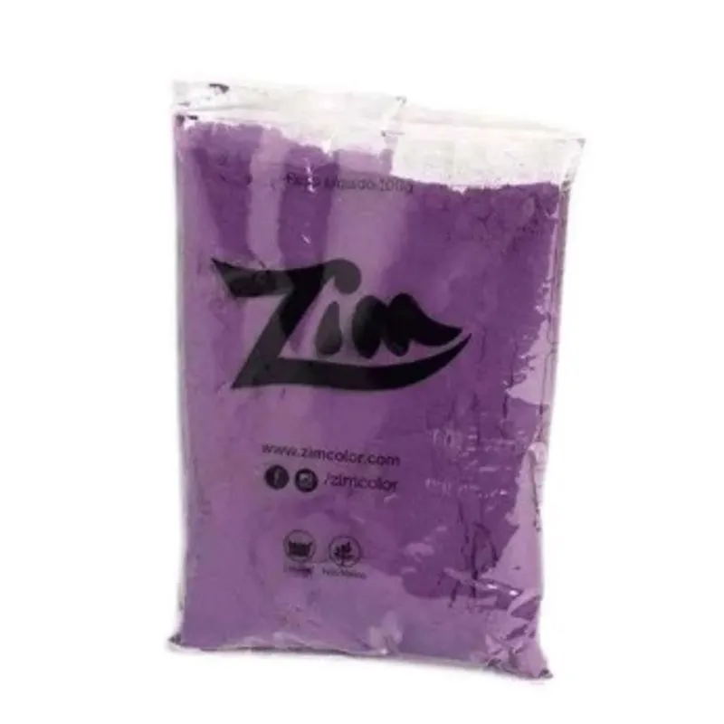Pó colorido zim - roxo - 1 unidade com 50 g.