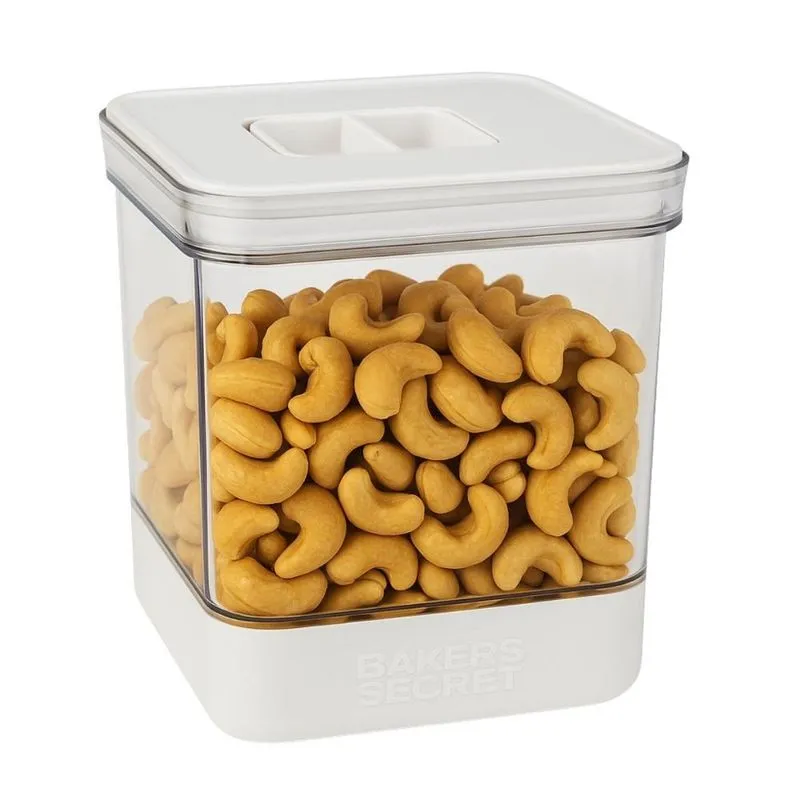 Pote Hermético Porta Mantimentos Tampa Cozinha 2500ml Branco