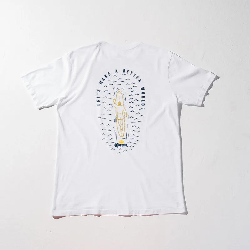 Camiseta Corona Better World Branca (TAM P)