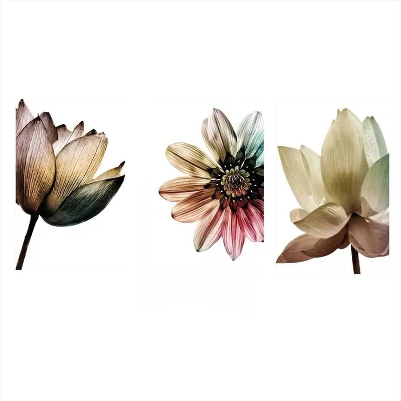 Kit Plaquinhas Decorativas Flores 20X30