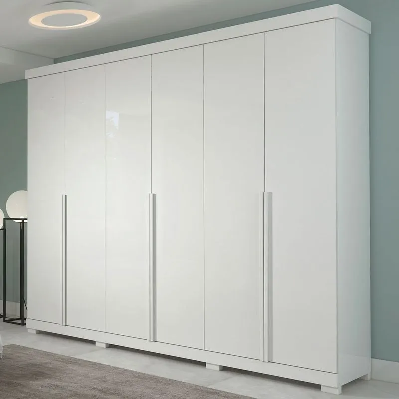 Guarda Roupa Panan Guarapari 6 portas Branco