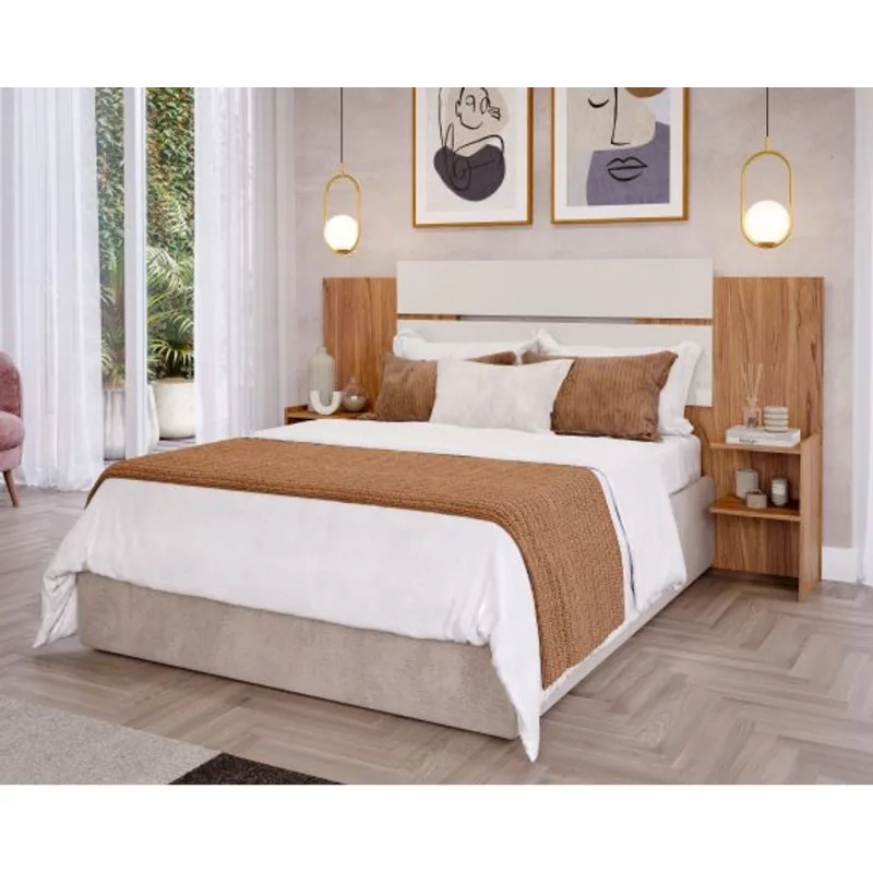 Cabeceira Casal Mila Panan Cinamomo Off White Cinamomo Off White