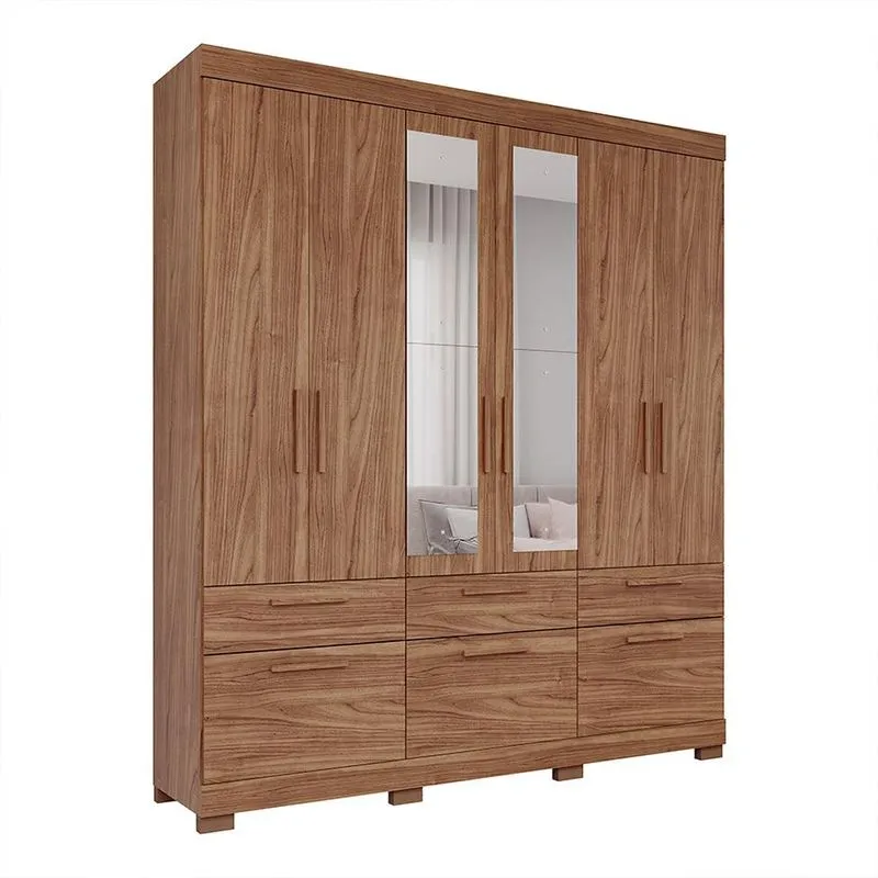 Guarda-Roupa Casal com Espelho Porto 7 pt 5 gv Cinamomo