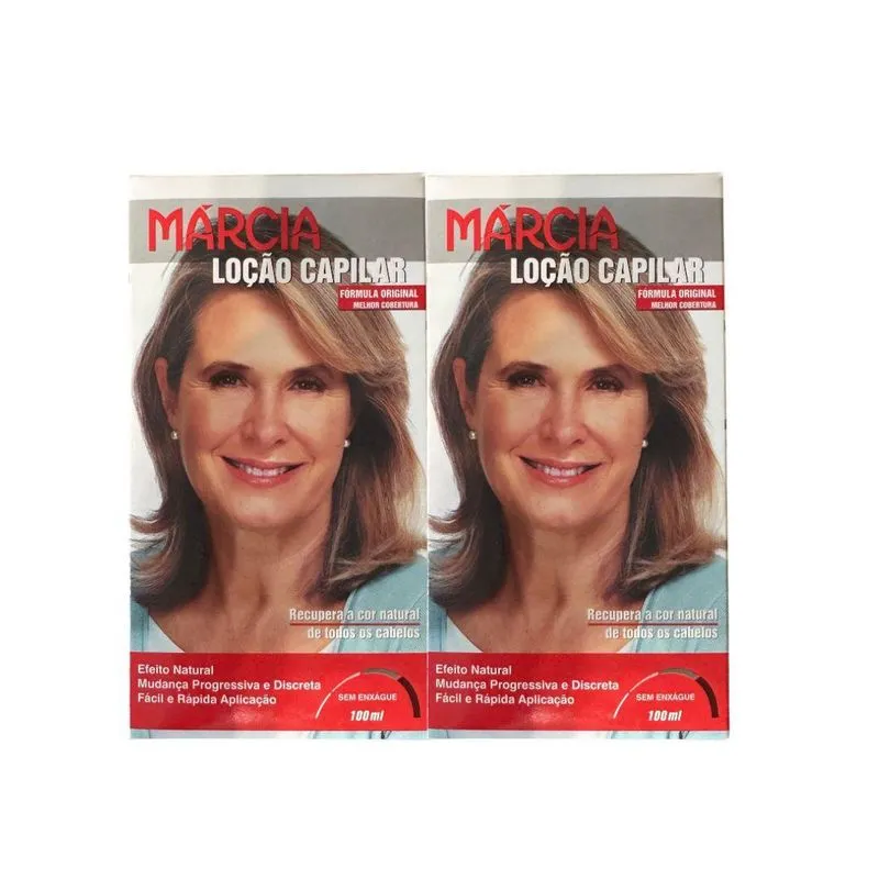 02 Unidades Loção Capilar Márcia Feminina 100ml