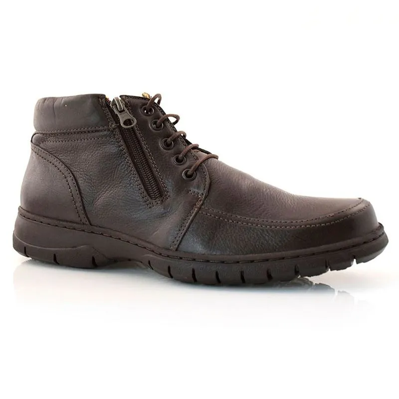Bota Masculina de Couro Anatomic Gel Marrom 7980 41