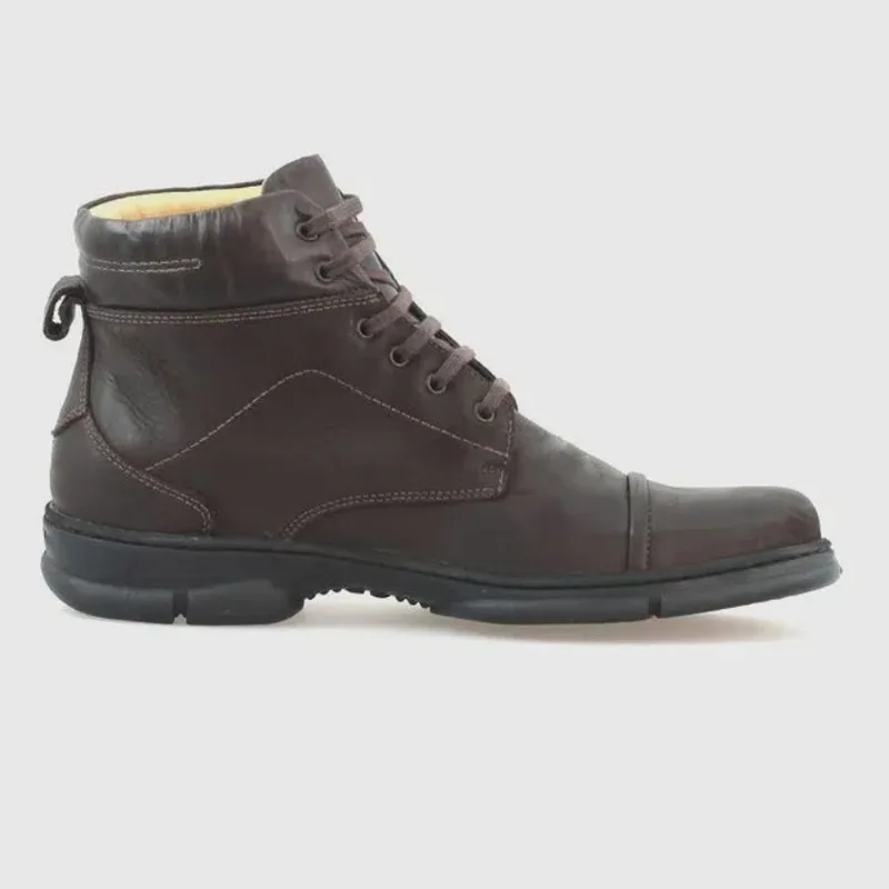 Bota anatomic gel 7896 c/medio - café masculino