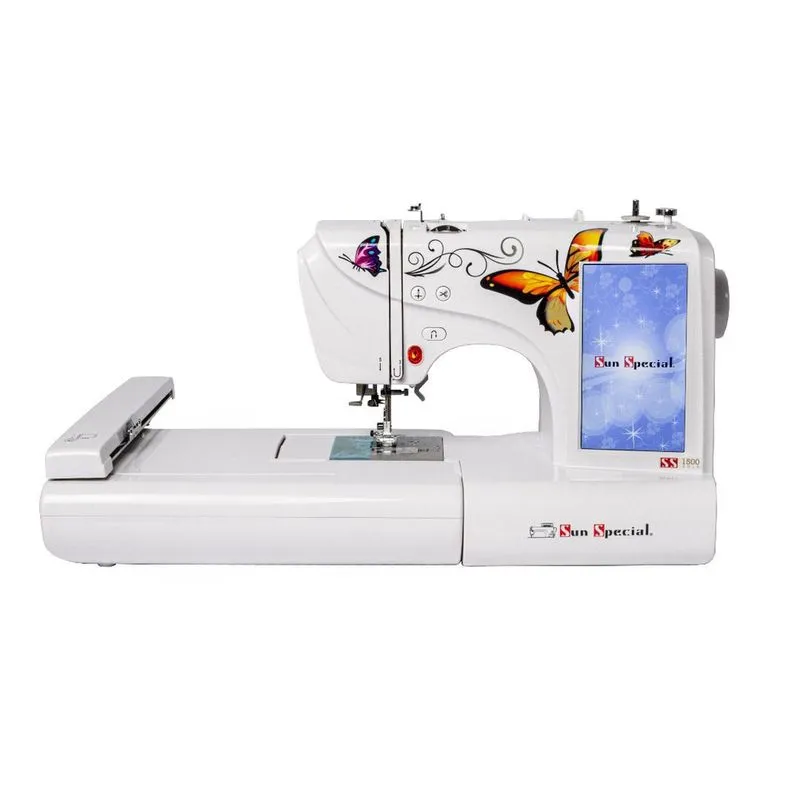Máquina Costura E Bordado Doméstica Ss-1500 Bivolt Eletrônica Branca - Sun Special