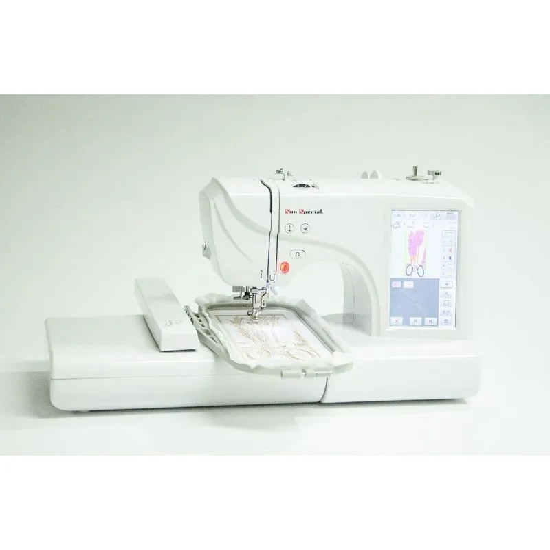 Máquina Bordado Doméstica Ss-1400 Bivolt Eletrônica Branca - Sun Special