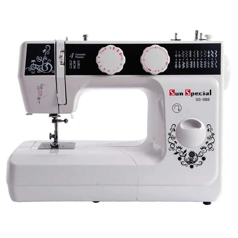 Máquina Costura Doméstica Ss-988 110v Mecânica Preta - Sun Special