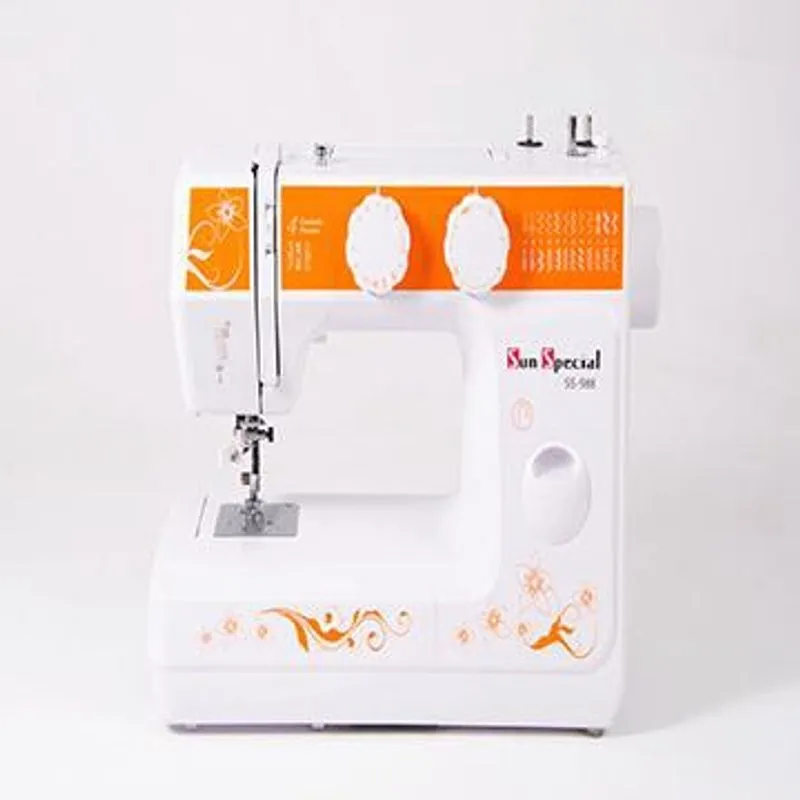Máquina Costura Doméstica Ss-988 110V Mecânica Laranja - Sun Special