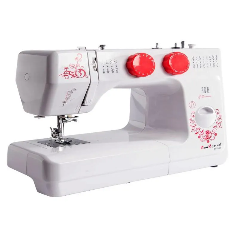 Máquina Costura Doméstica Ss-988 110v Mecânica Branca - Sun Special