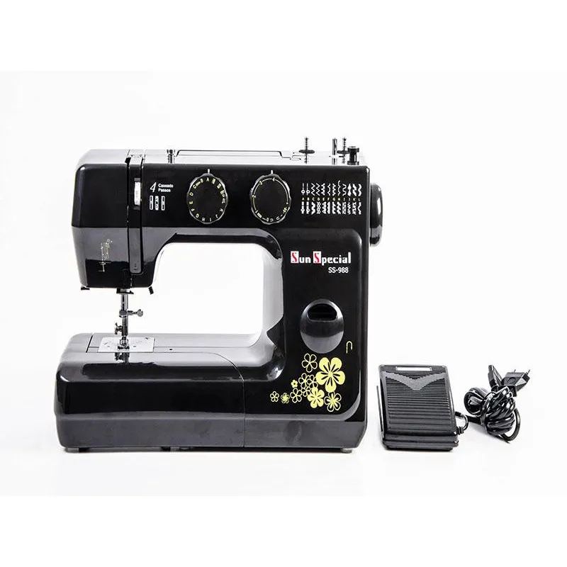 Máquina Costura Doméstica Ss-988 110v Mecânica Gold - Sun Special