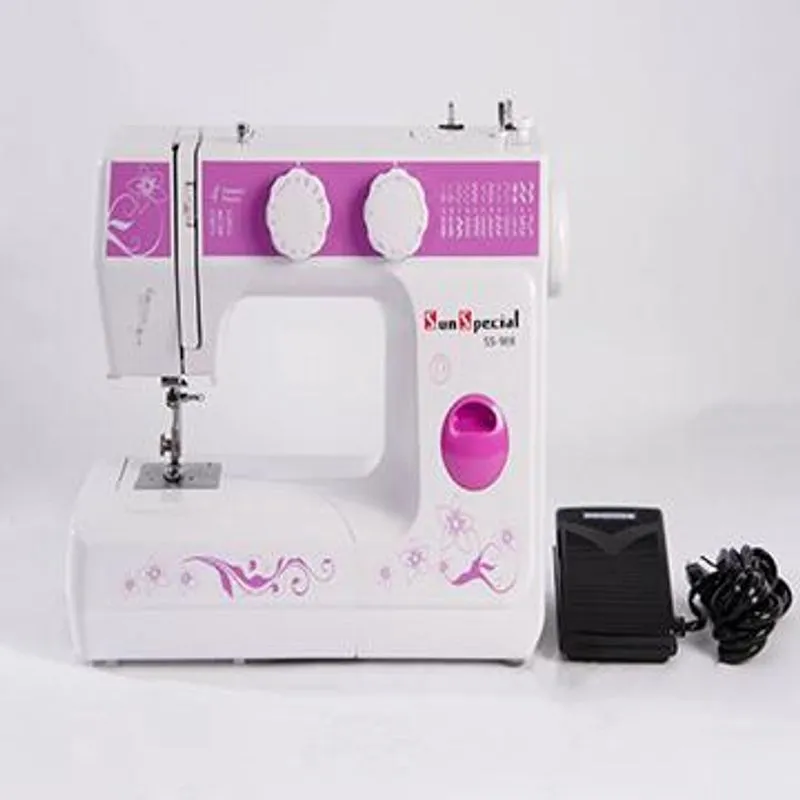 Máquina Costura Doméstica Ss-988 110v Mecânica Roxa - Sun Special