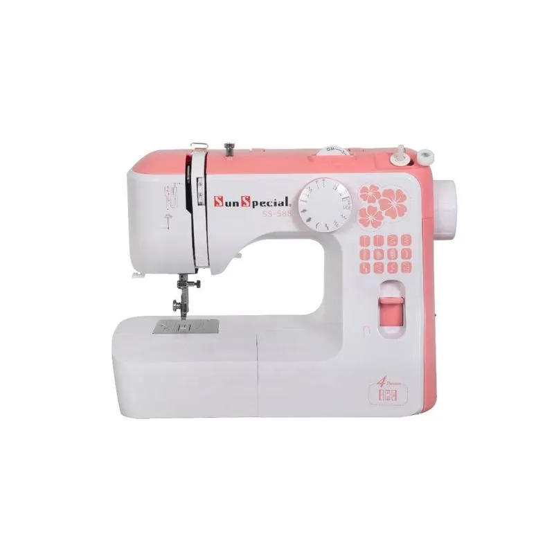 Máquina Costura Doméstica Ss-588 110V Mecânica Salmão - Sun Special