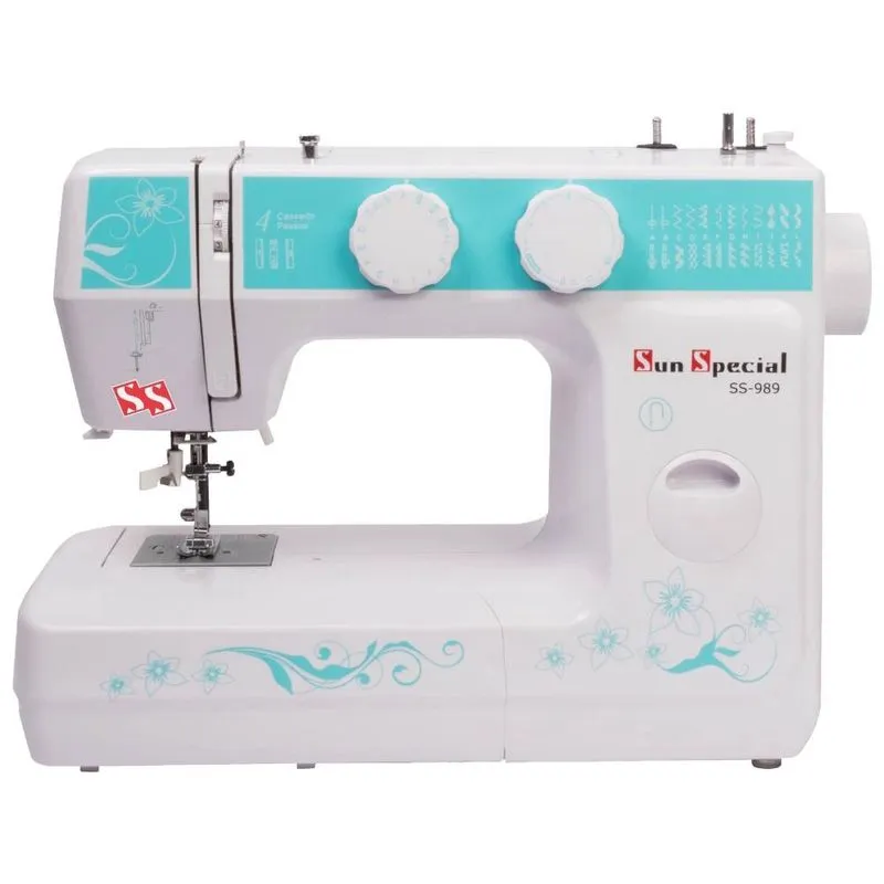Máquina Costura Doméstica Ss-989 110V Mecânica Azul - Sun Special