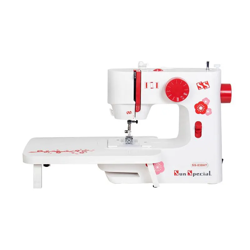 Máquina Costura Doméstica Ss-030Ht Autovolt Mecânica Branca Com Vermelho - Sun Special
