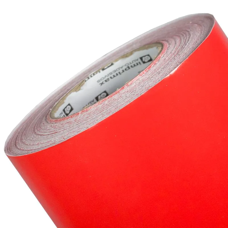 Adesivo Comunicação Visual Sinalização Vermelho Vivo 1x0,61m