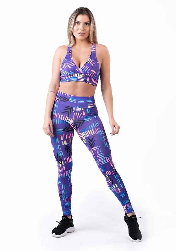 Conjunto Estampado Colorful Grape Dlk ROXO / M