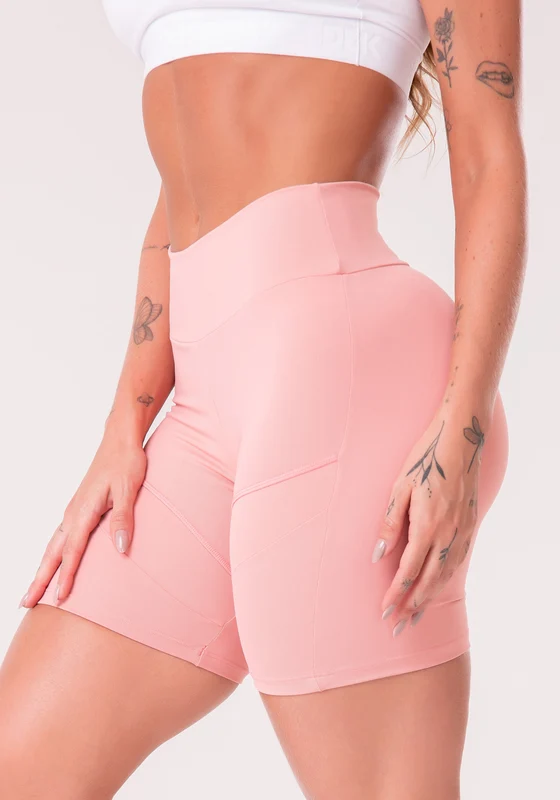 Short Rosê Com Recortes Básico Dlk ROSÊ / M