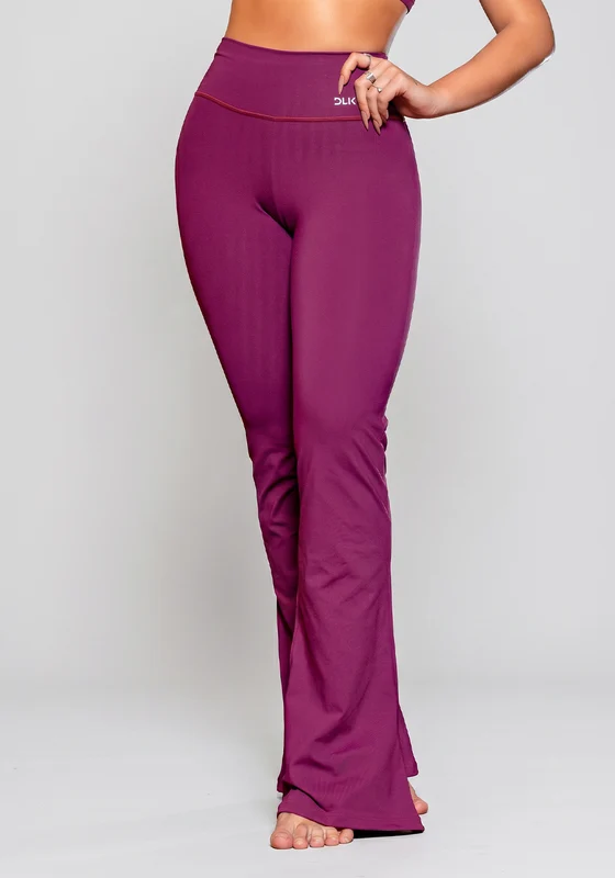 Calça Flare Vinho Básica Dlk VINHO / M